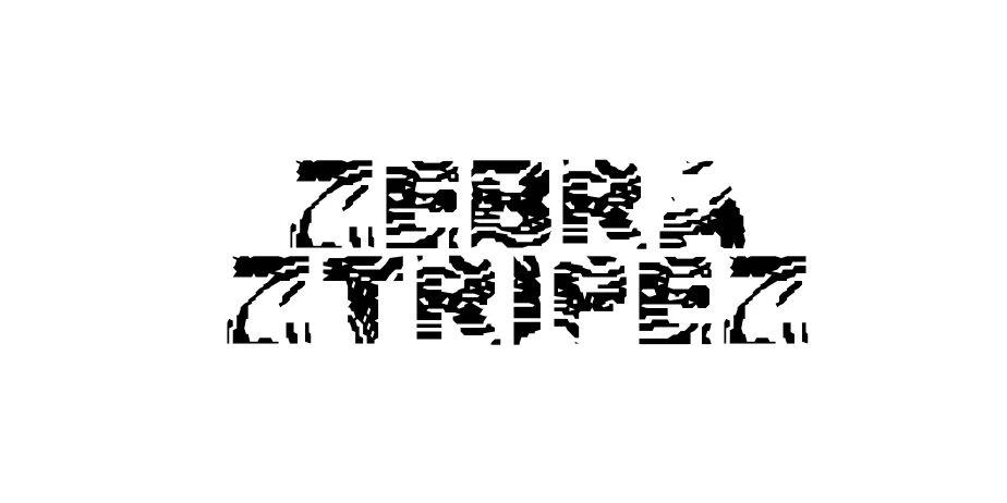 Fonte Zebra Ztripez