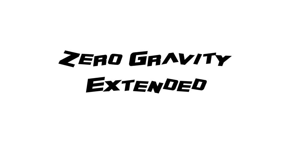 Fonte Zero Gravity Extended