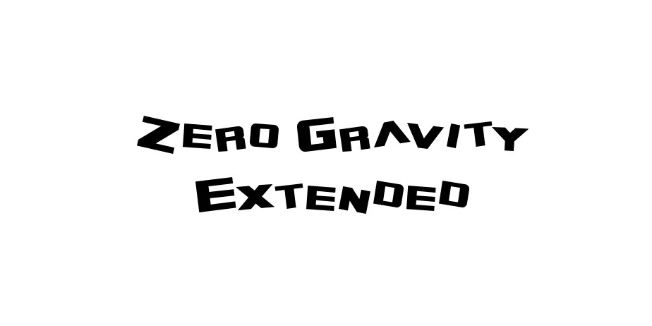 Fonte Zero Gravity Extended