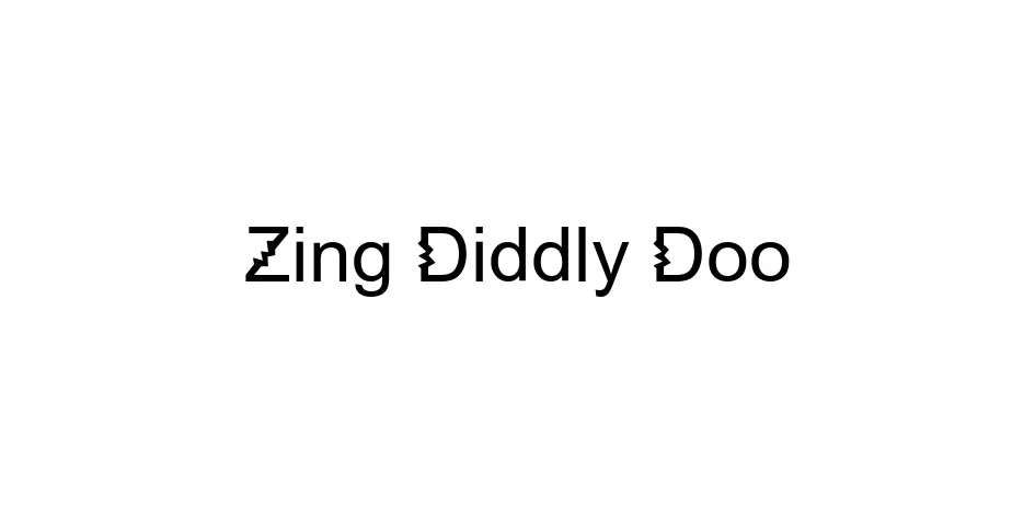 Fonte Zing Diddly Doo