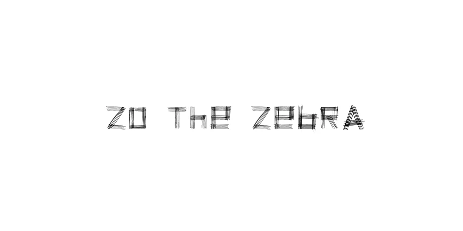 Fonte zo the zebra