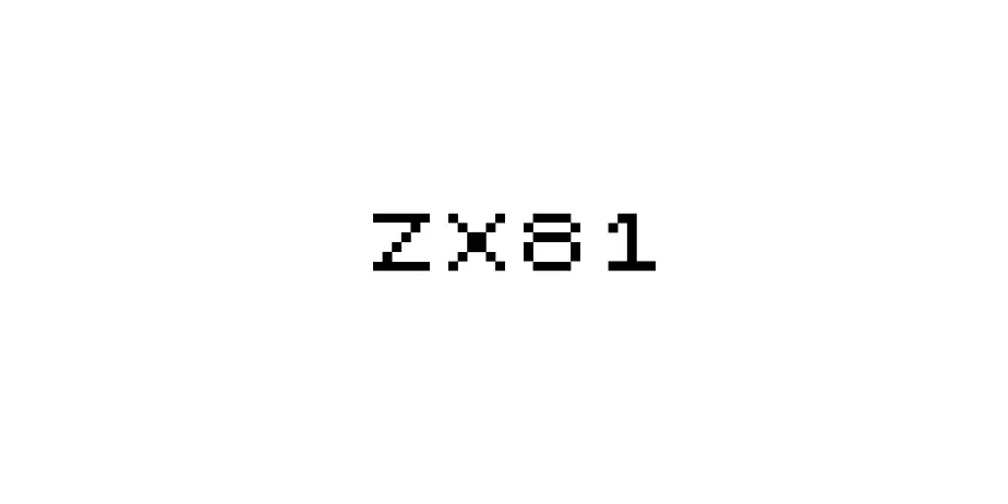 Fonte ZX81