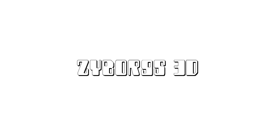 Fonte Zyborgs 3D