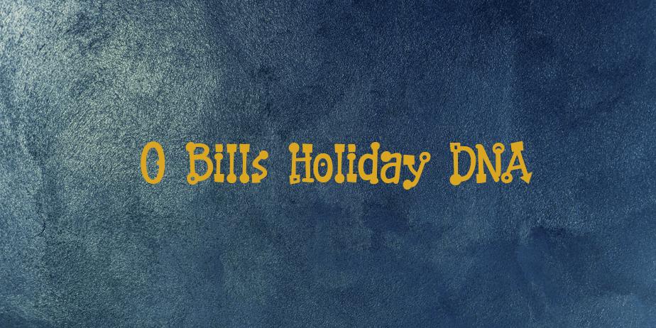 Fonte 0 Bills Holiday DNA