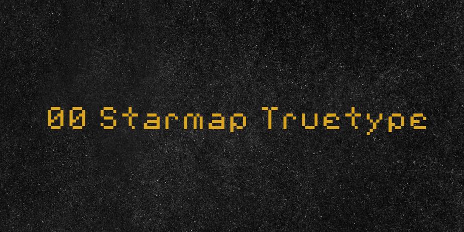 Fonte 00 Starmap Truetype
