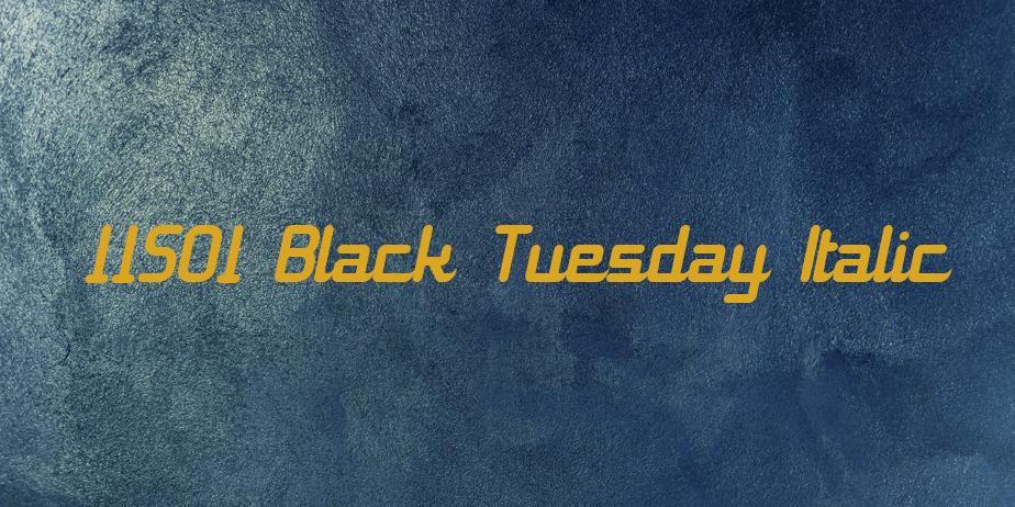 Fonte 11S01 Black Tuesday Italic