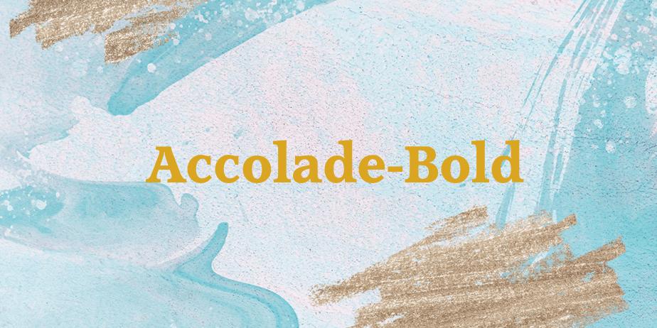 Fonte Accolade-Bold