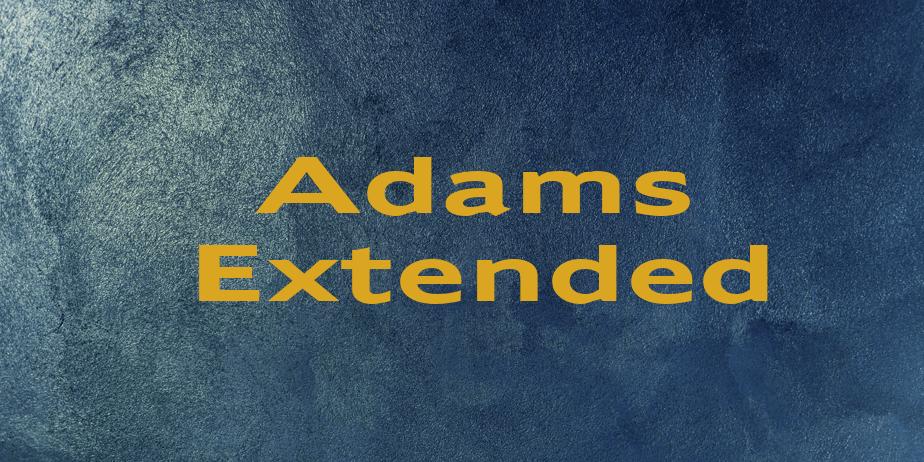 Fonte Adams Extended