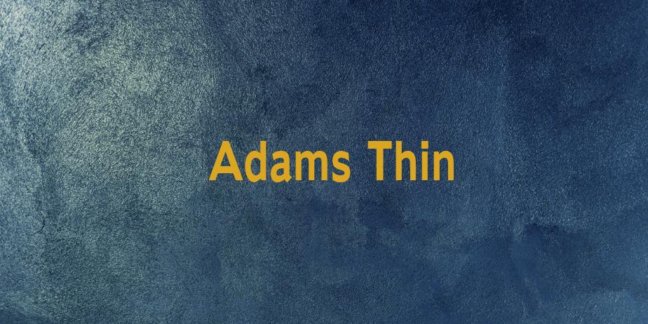 Fonte Adams Thin