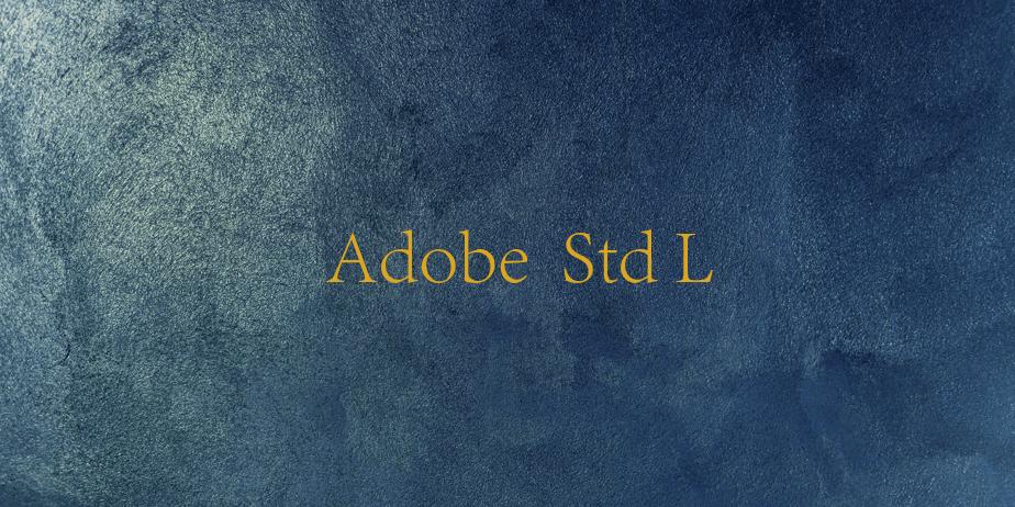 Fonte Adobe  Std L