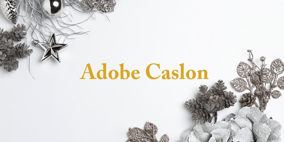 Fonte Adobe Caslon