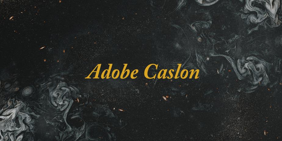 Fonte Adobe Caslon