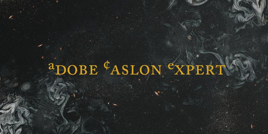 Fonte Adobe Caslon Expert