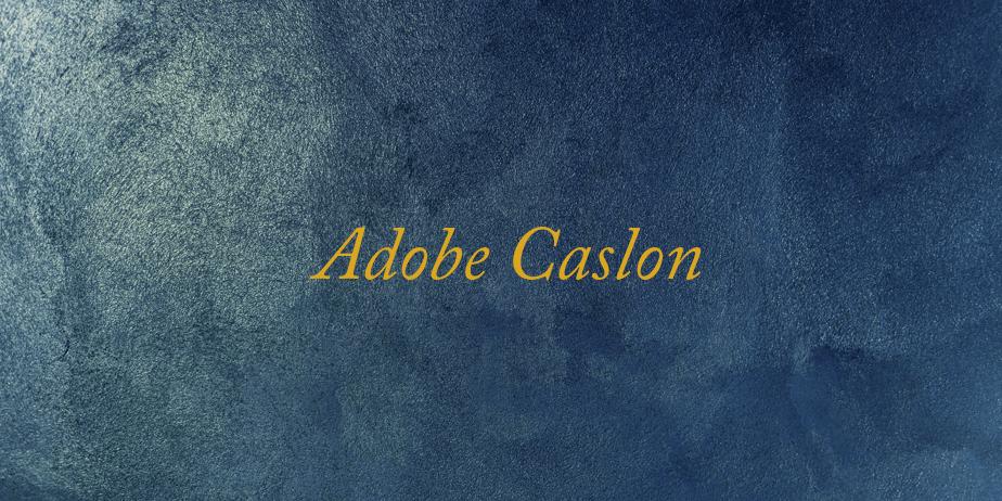 Fonte Adobe Caslon