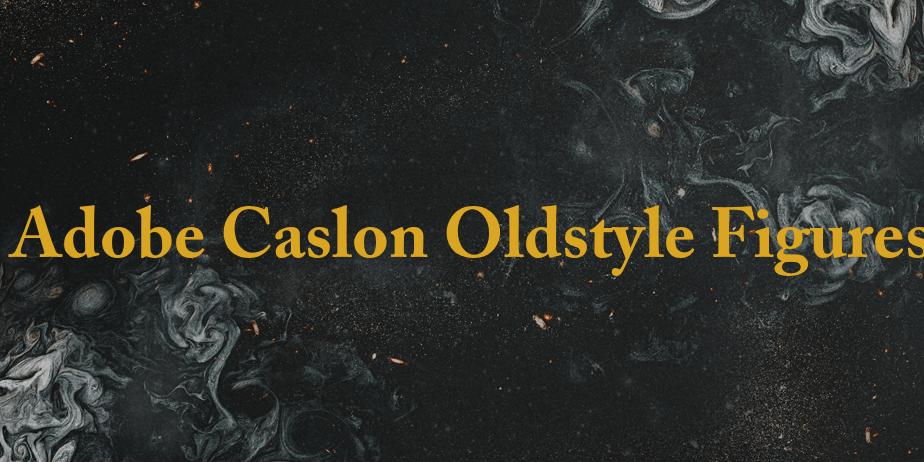 Fonte Adobe Caslon Oldstyle Figures