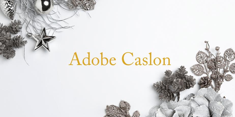 Fonte Adobe Caslon