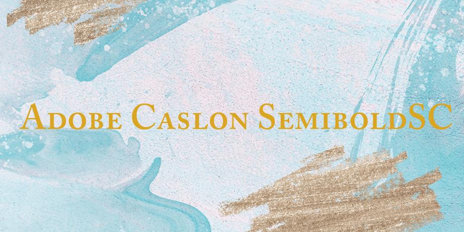 Fonte Adobe Caslon SemiboldSC