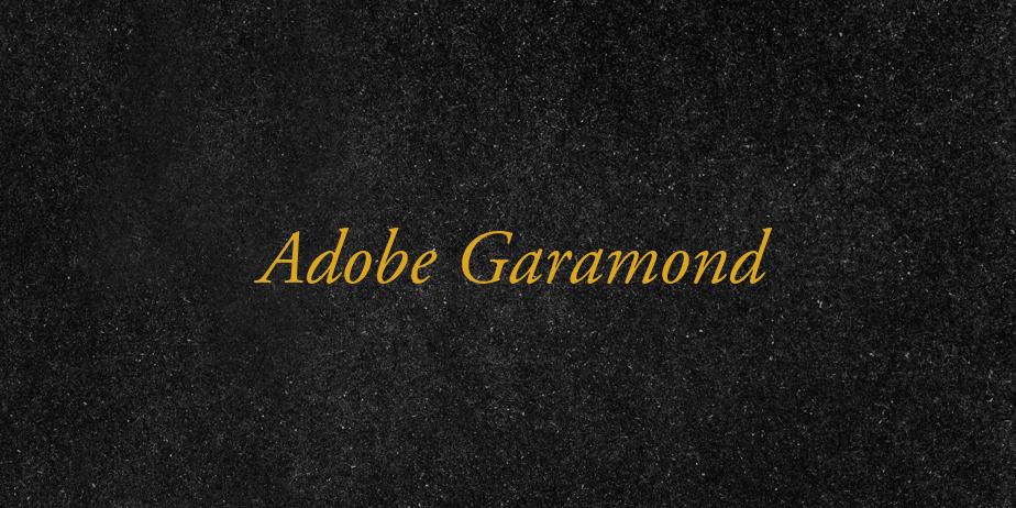 Fonte Adobe Garamond