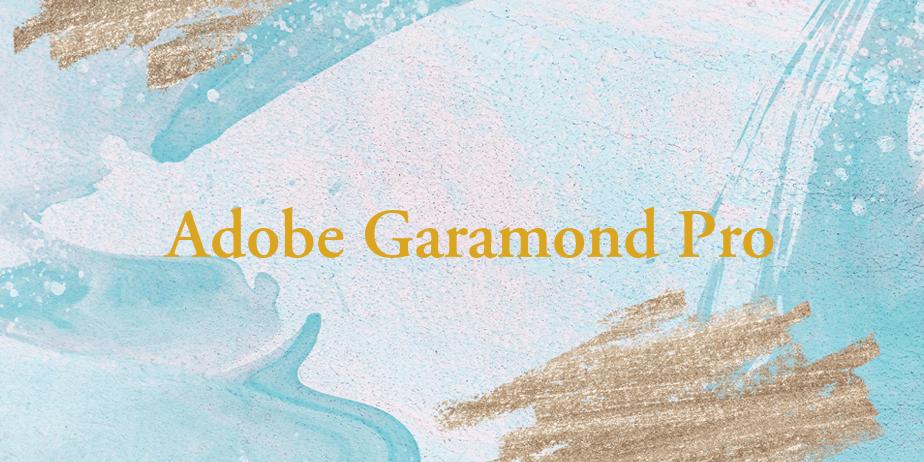 Fonte Adobe Garamond Pro