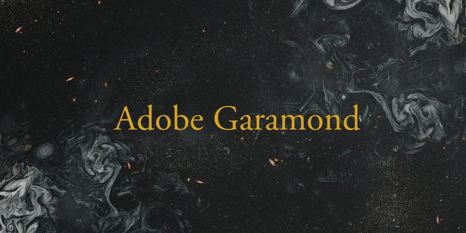 Fonte Adobe Garamond