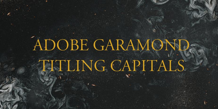 Fonte Adobe Garamond Titling Capitals