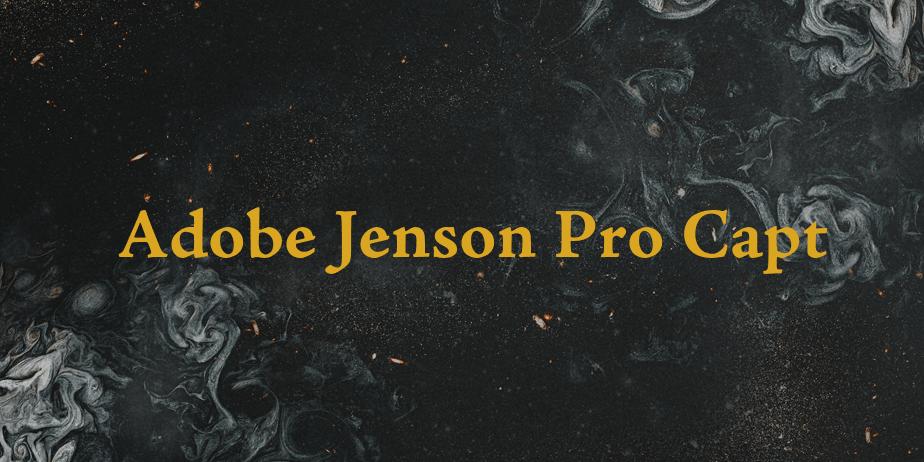 Fonte Adobe Jenson Pro Capt