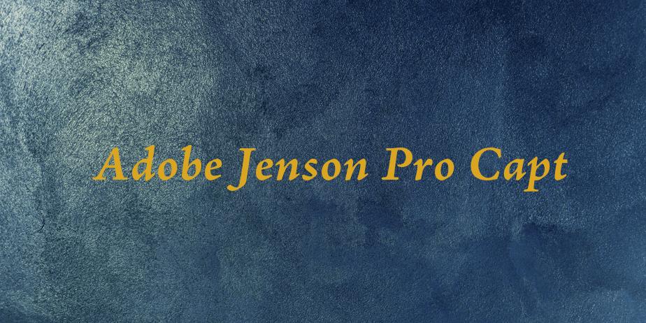 Fonte Adobe Jenson Pro Capt