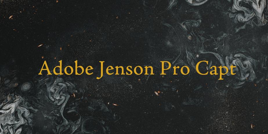 Fonte Adobe Jenson Pro Capt