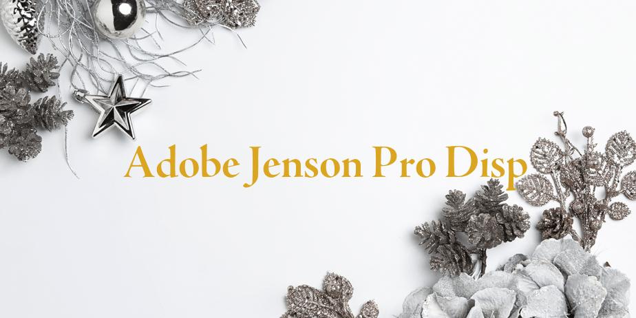 Fonte Adobe Jenson Pro Disp