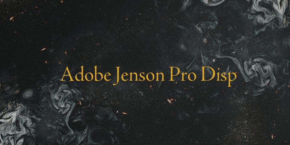 Fonte Adobe Jenson Pro Disp