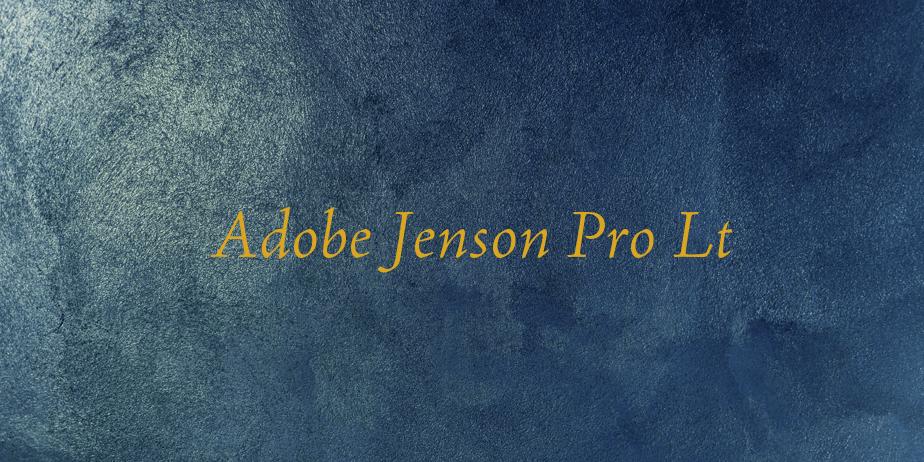 Fonte Adobe Jenson Pro Lt