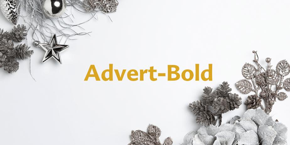 Fonte Advert-Bold