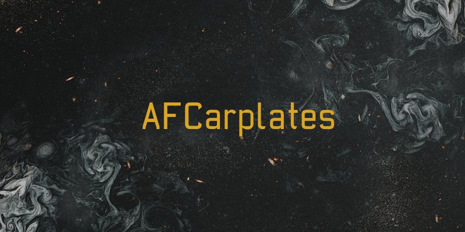 Fonte AFCarplates