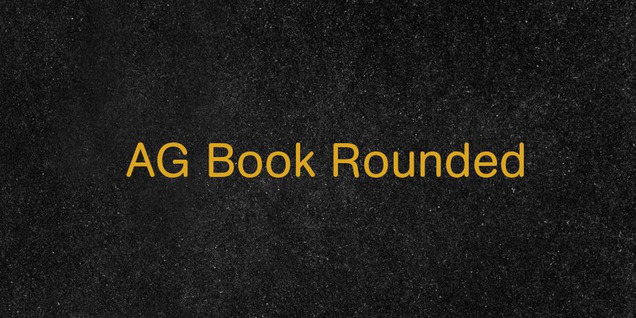 Fonte AG Book Rounded