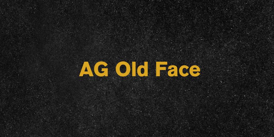 Fonte AG Old Face