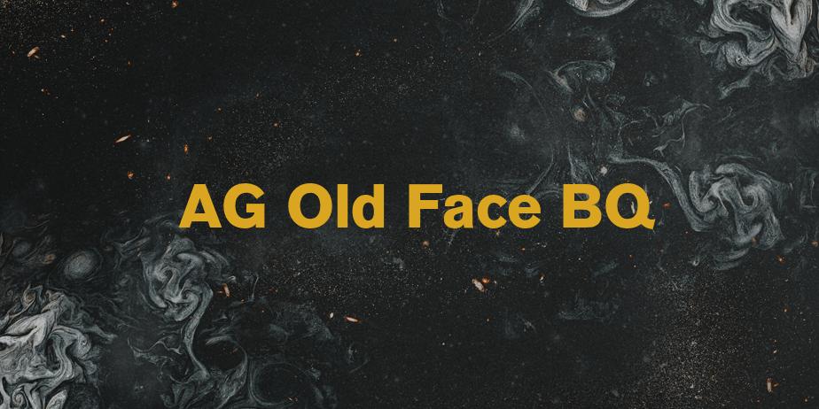 Fonte AG Old Face BQ