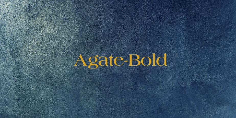 Fonte Agate-Bold