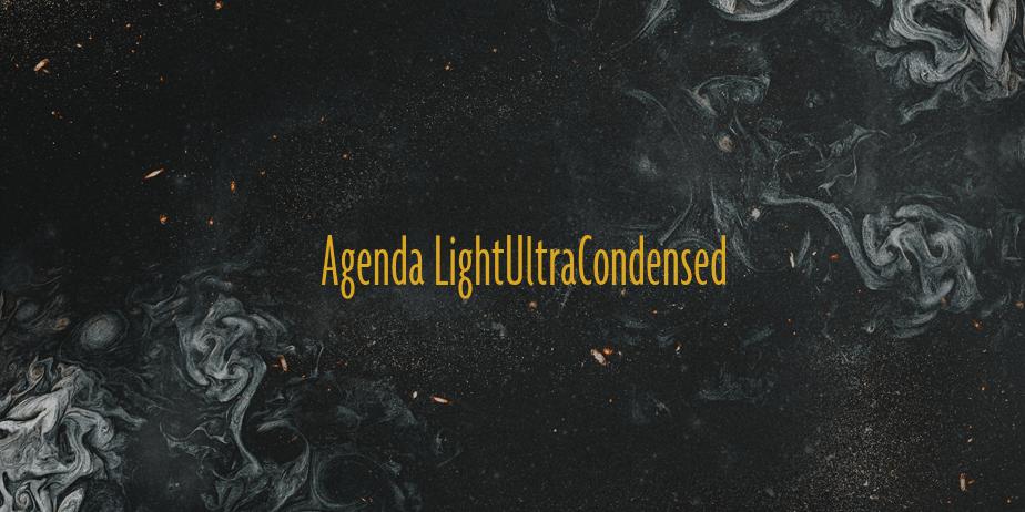 Fonte Agenda LightUltraCondensed