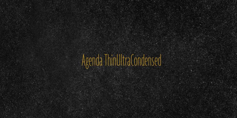 Fonte Agenda ThinUltraCondensed