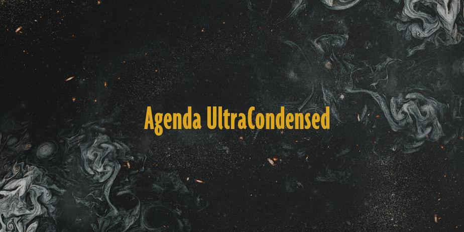 Fonte Agenda UltraCondensed