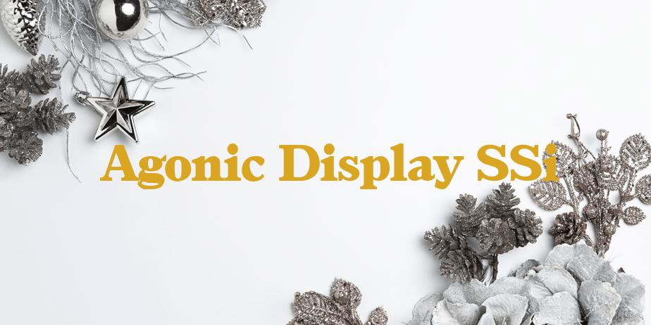 Fonte Agonic Display SSi