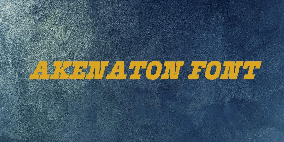 Fonte Akenaton Font