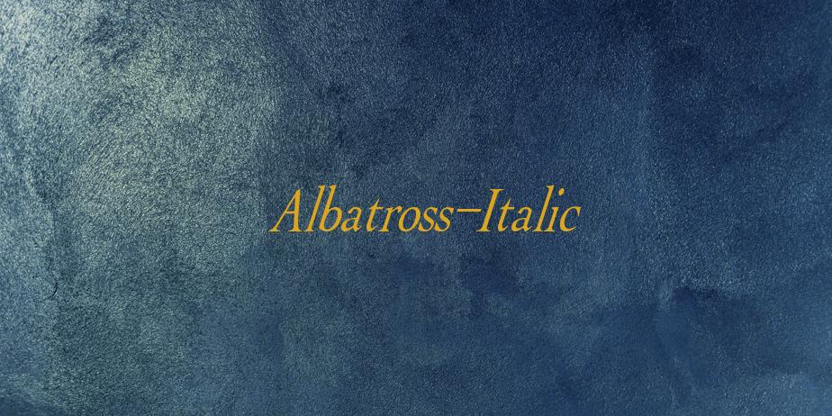 Fonte Albatross-Italic