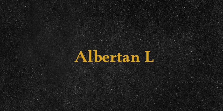 Fonte Albertan L