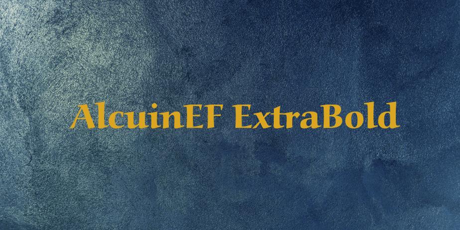 Fonte AlcuinEF ExtraBold