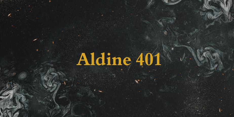 Fonte Aldine 401