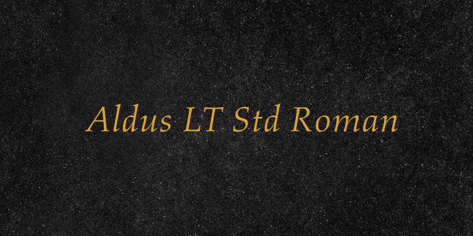 Fonte Aldus LT Std Roman