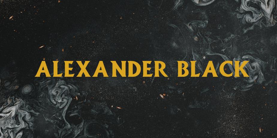 Fonte Alexander Black