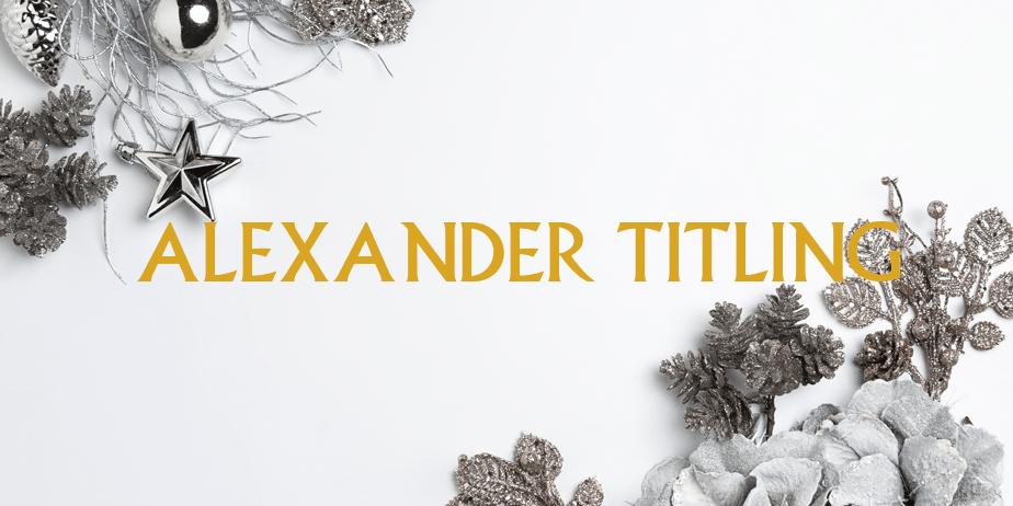 Fonte Alexander Titling