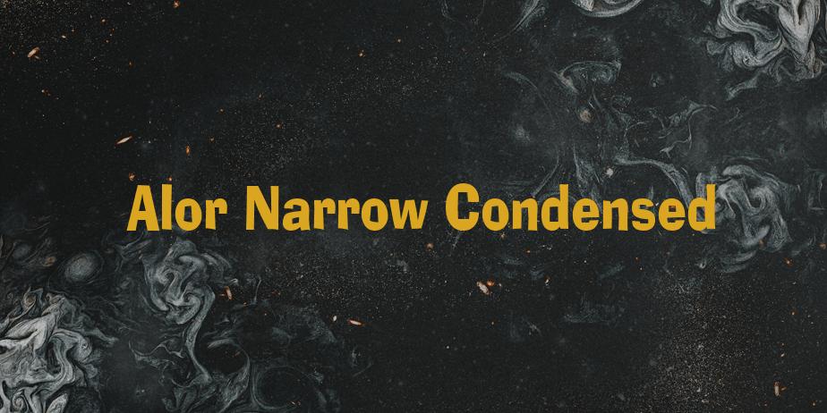 Fonte Alor Narrow Condensed